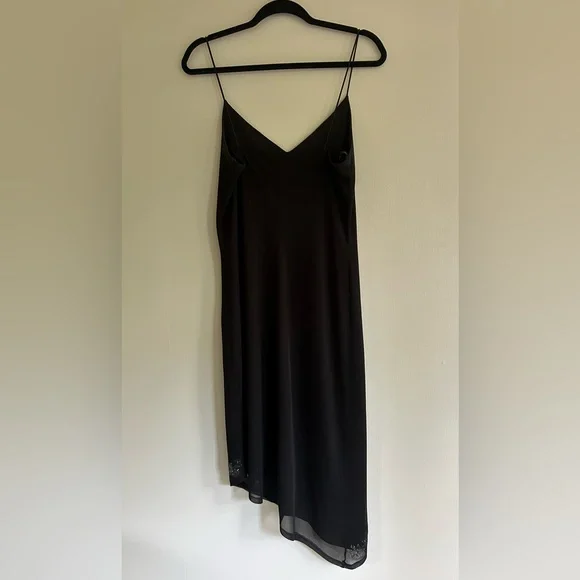 Y2K BYER TOO! Asymmetric Sparkly Midi Slip Dress Whimsigoth Fairy Grunge Sz L - Picture 13 of 15